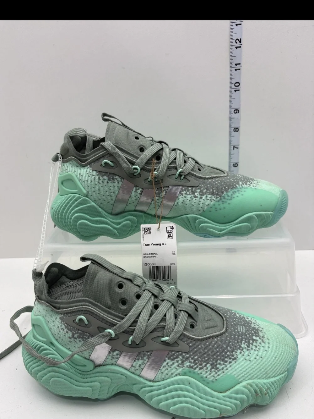 Adidas Trae Young 3 in Jade Pulse- Youth